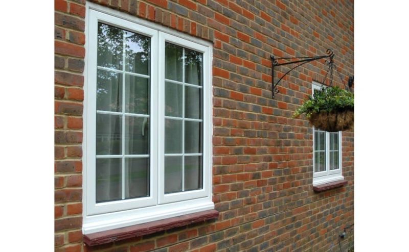 white French Aluminium Windows with bars