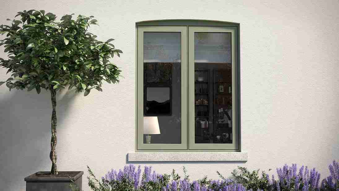 green aluk windows from double glazing suppliers Bristol