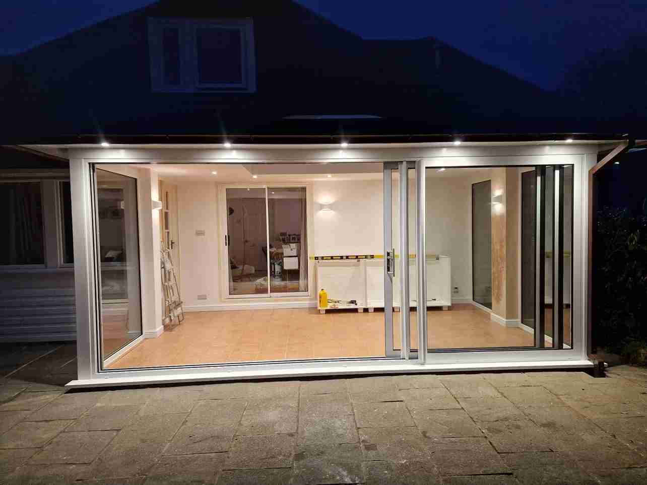 new sliding patio doors installed in Fareham home
