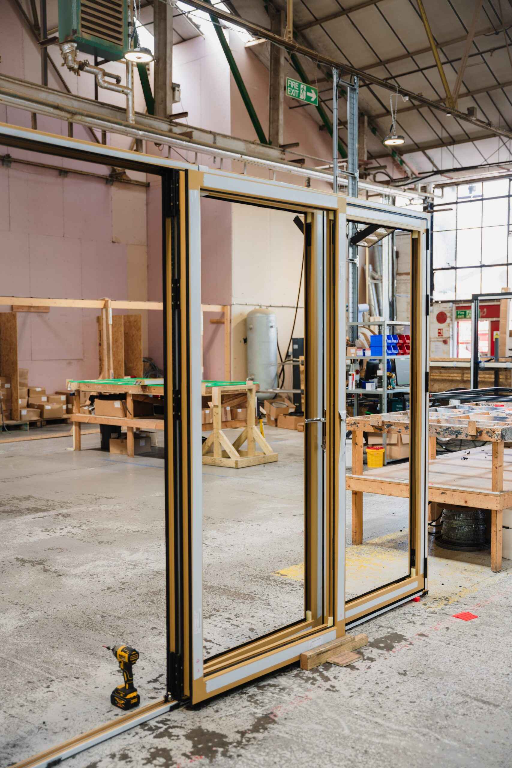 manufacturing bifold door for clarence pier southsea