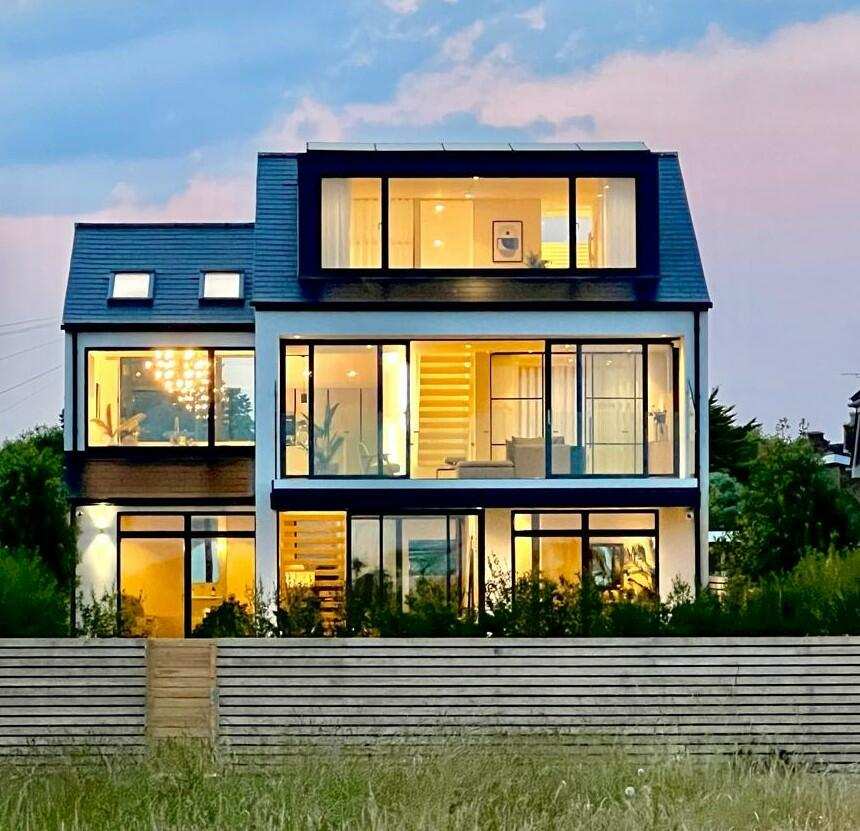 windows and doors of a beautiful house