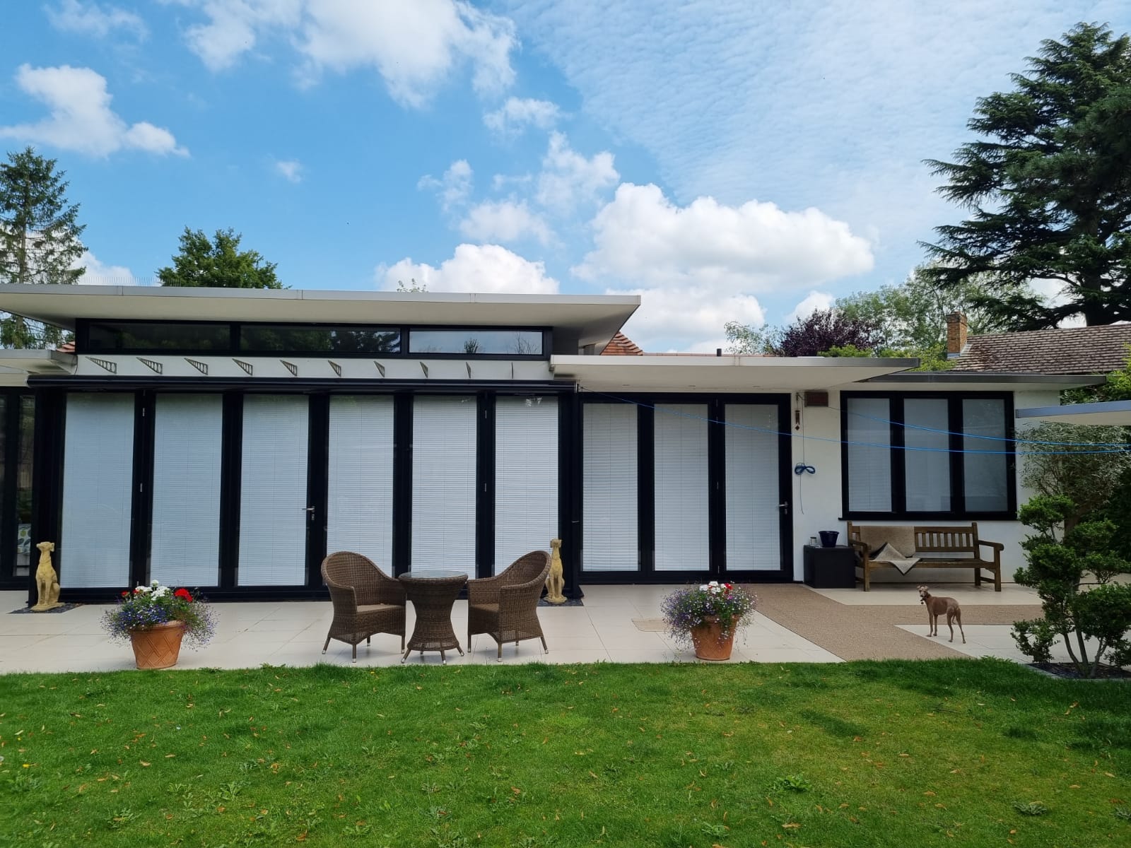 bifold door on modern home